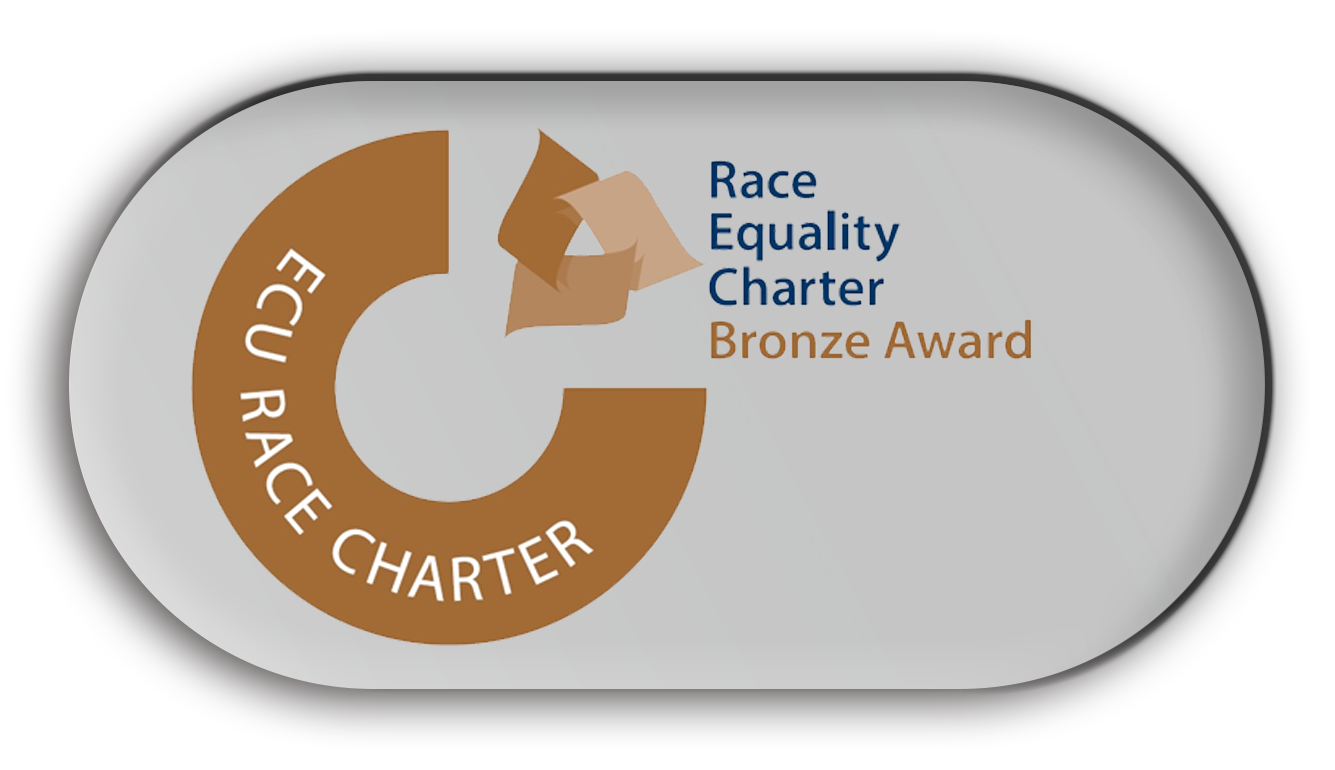 The image shows the race equality charter bronze award logo