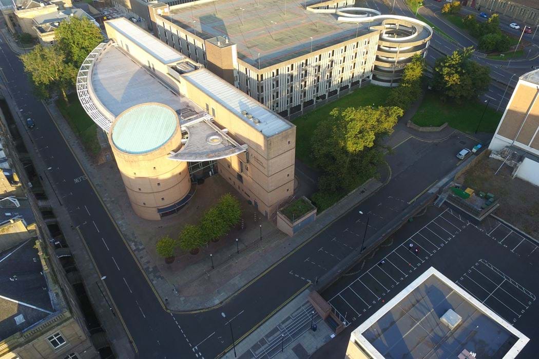 Abertay Campus - image taken from above
