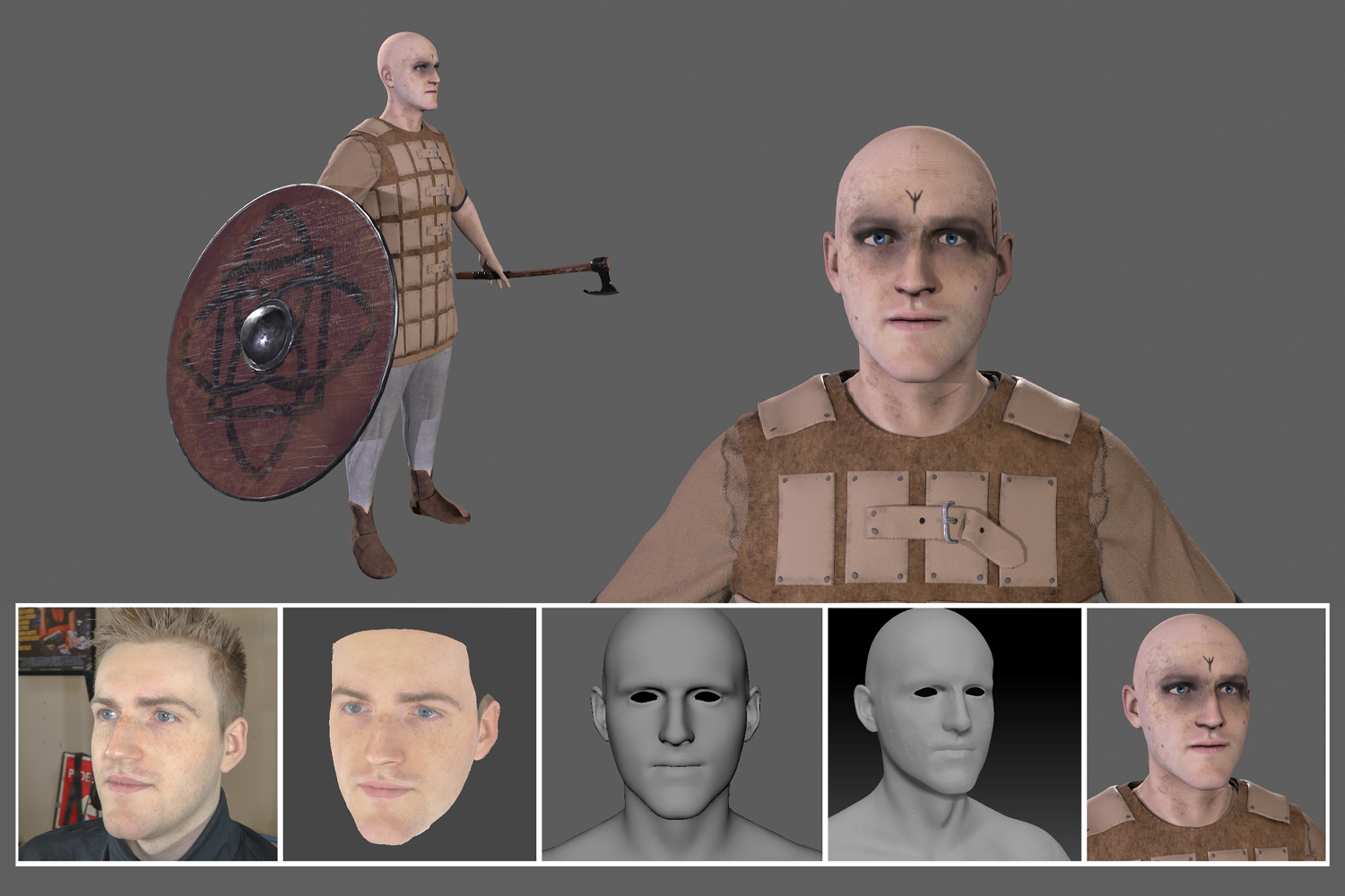 "Conquering the Uncanny Valley Using Photogrammetry" is a 2022 Digital Graduate Show project by Stuart McQuade, a Computer Arts student at Abertay University.