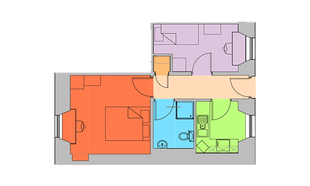 Floor map of economy room