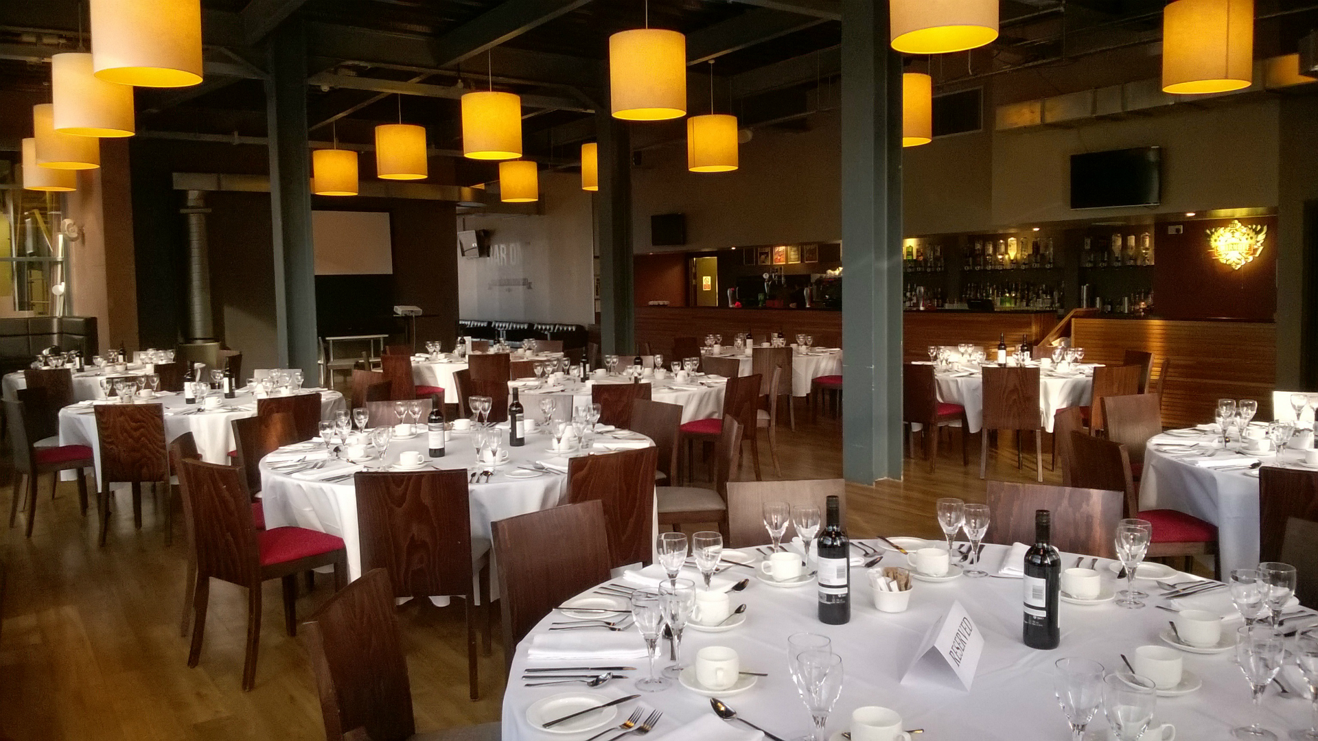 Dining tables in Bar One