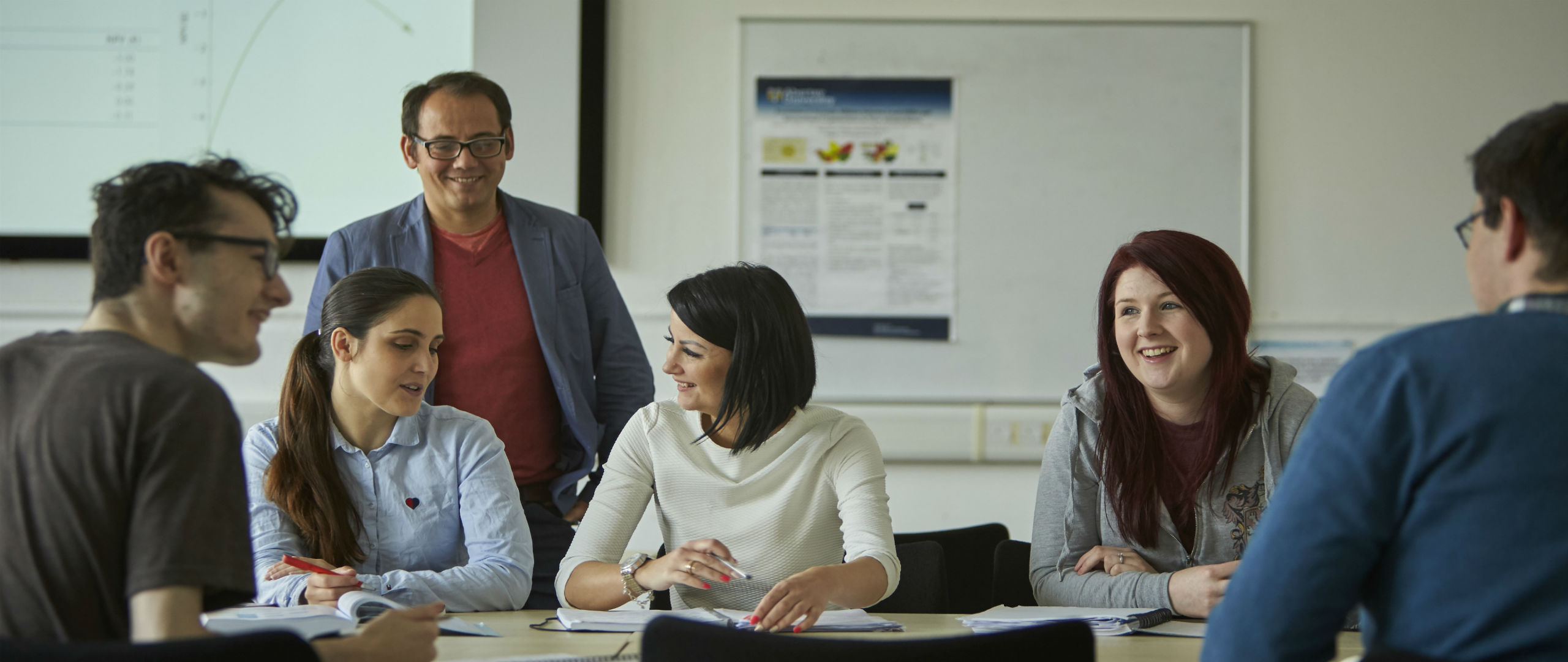 Group of students in a classroom environment