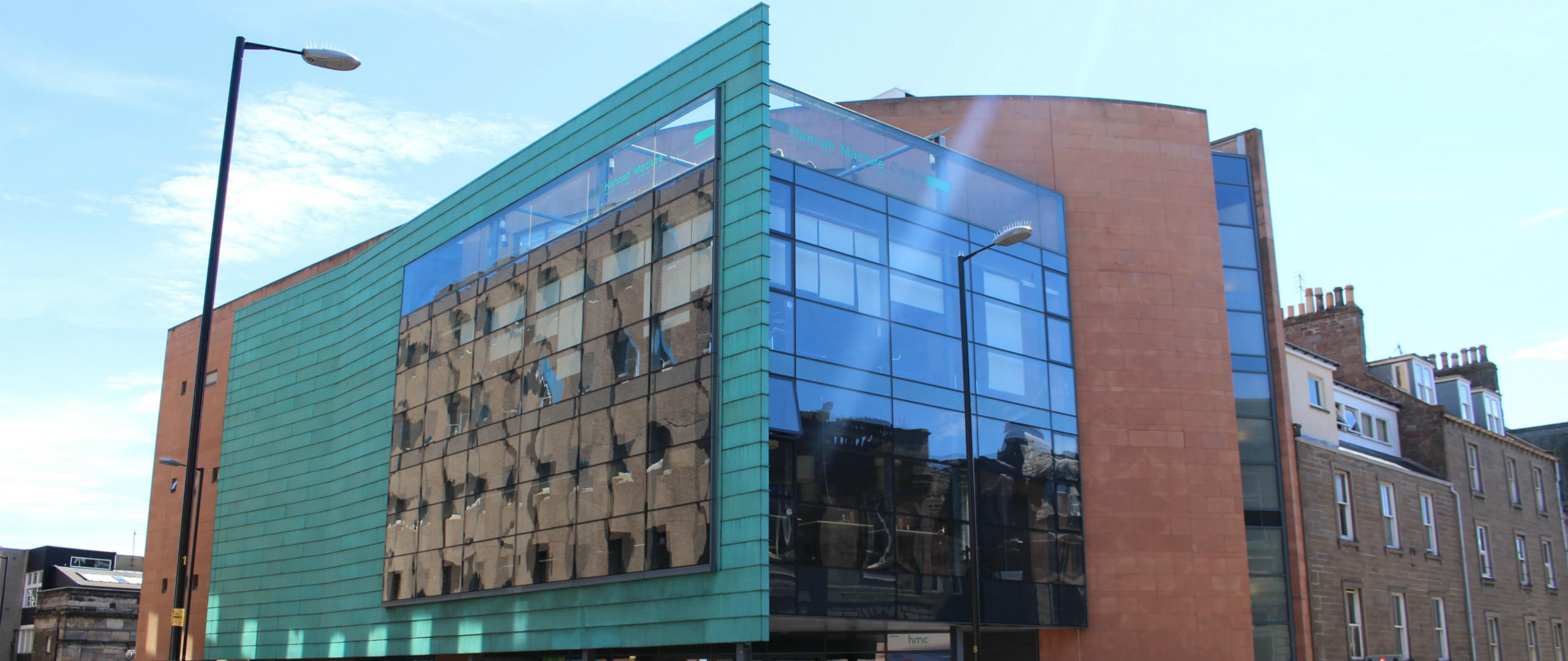 The outside of Abertay University Student Centre