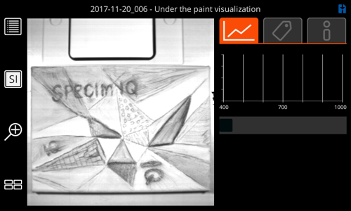 SPECIM camera [paint test