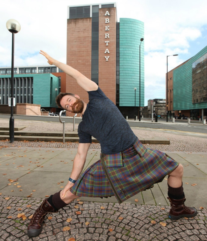 Kilted yoga star launches mental health programme