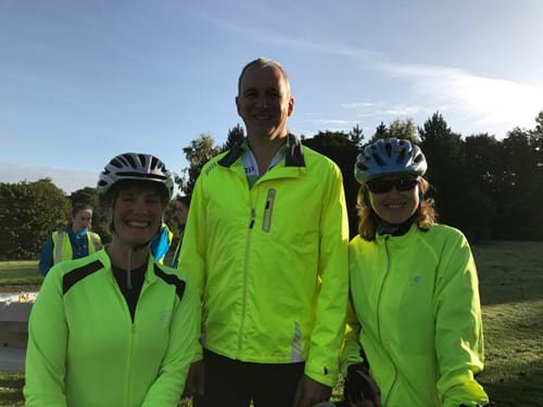 Cyclists at Abertay's Tour de Tay