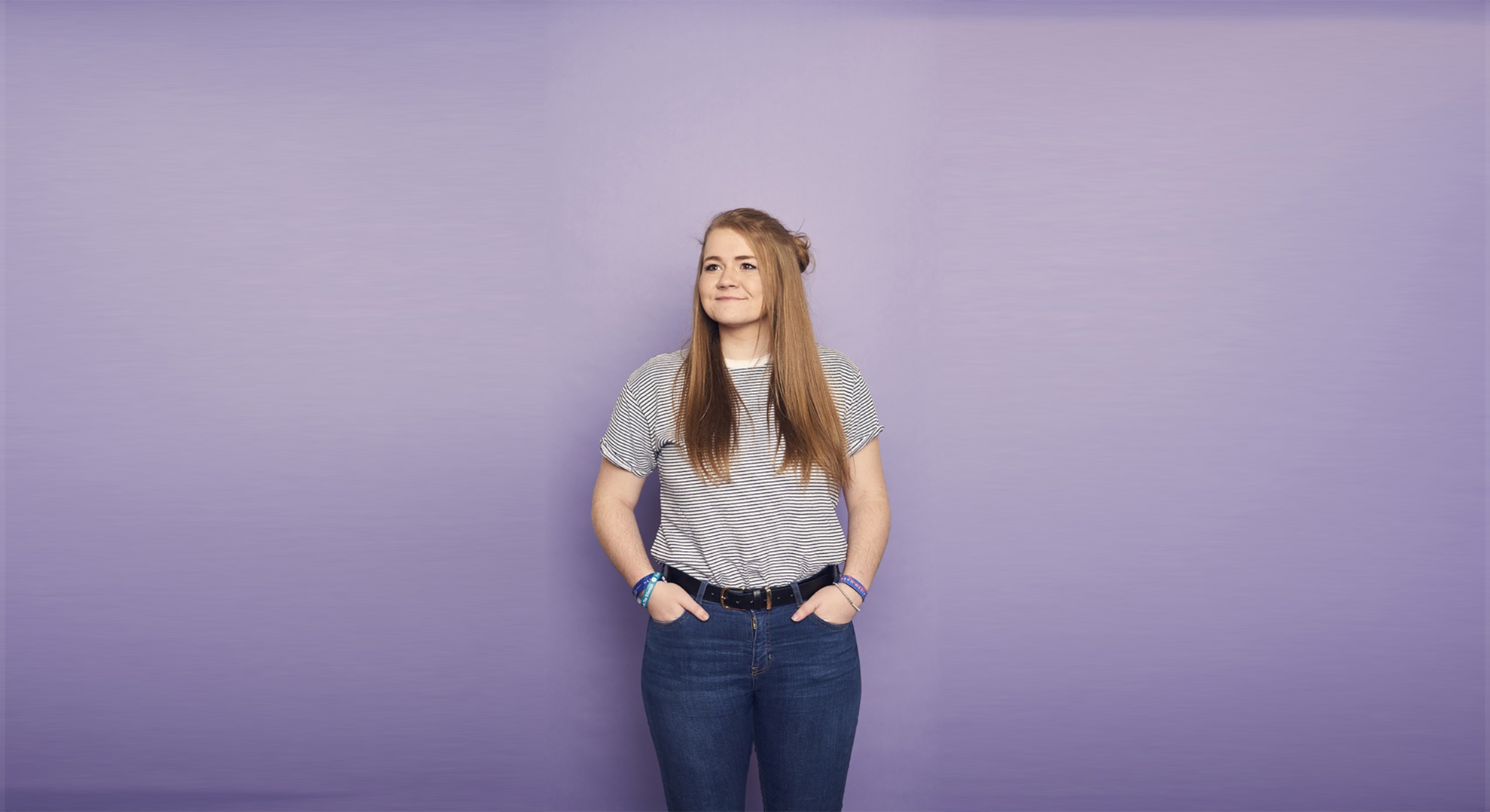 A picture of Eilidh MacLeod standing with her hands in her pockets. 