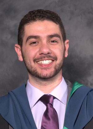 A picture of Karim Abu Nour Dettori on graduation day