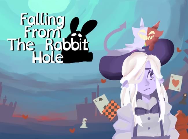 "Falling from the Rabbit Hole: An Exploration into Adaptations and Alternate Rewrites." is a 2022 Digital Graduate Show project by Martin Ng, a Games Design and Production student at Abertay University. 