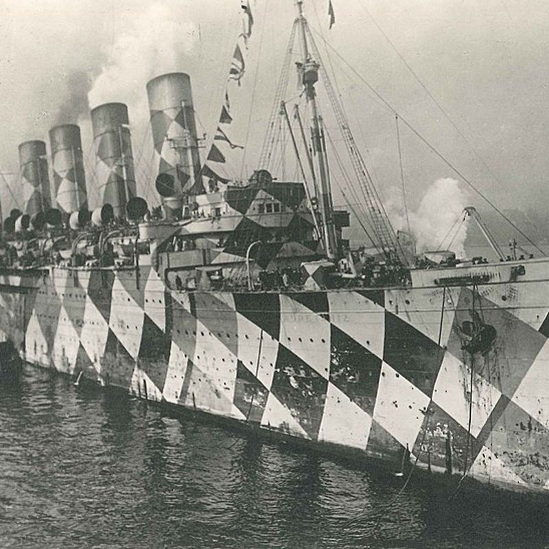 New research suggests that World War One ‘dazzle’ camouflage ships were ...