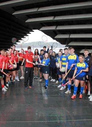 Dundee University and Abertay University's sport teams captains in the V&A