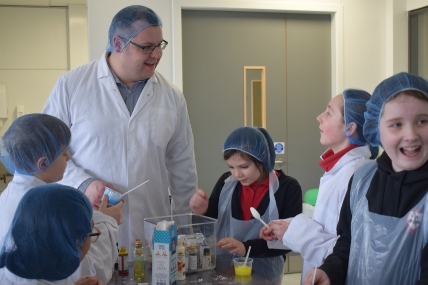 Pupils from St Paul's RC PS in Glenrothes take part in a food science session