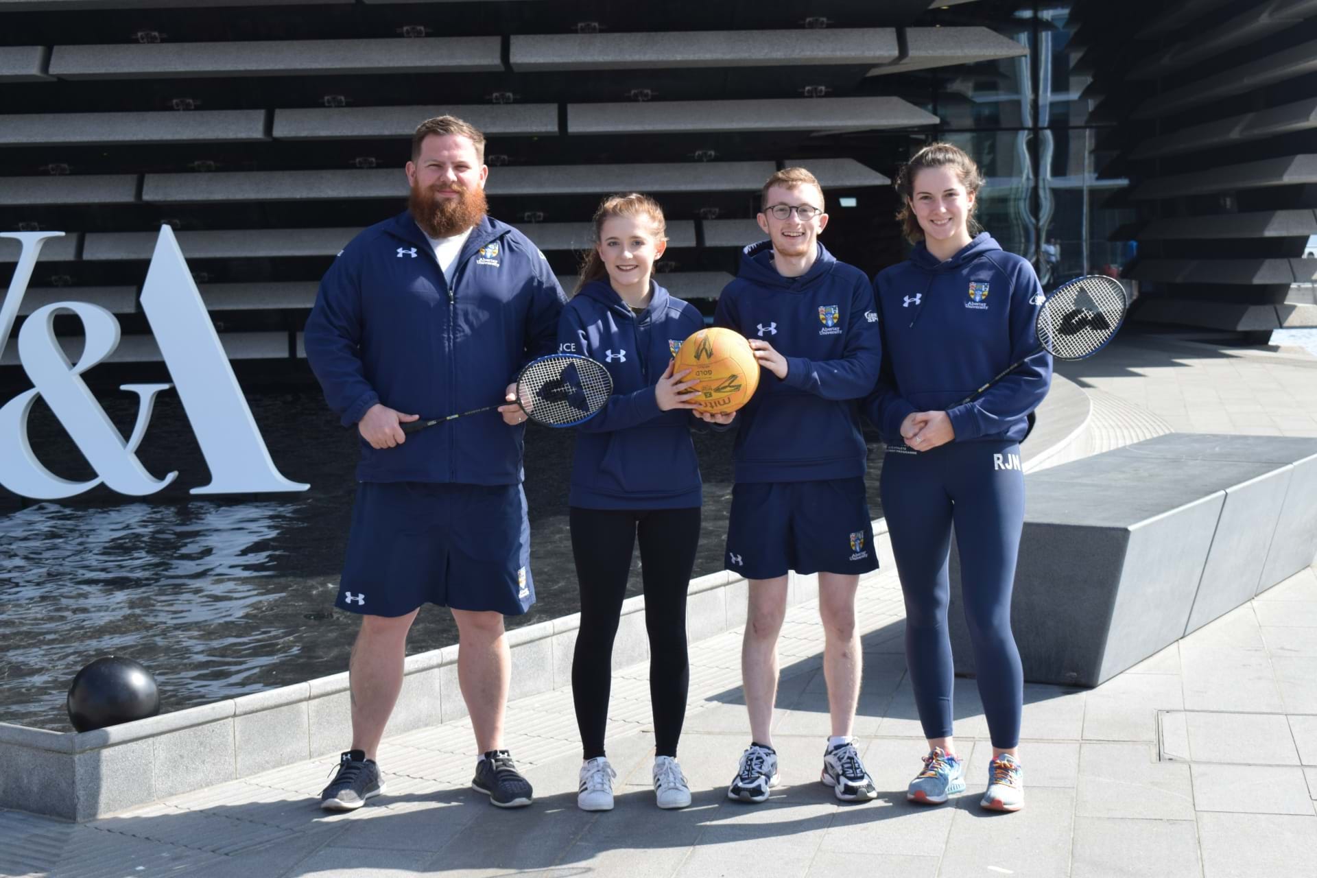 Abertay Sport’s Ryan Beattie, Sam Guild, Fraser Allan and Rebecca Norval