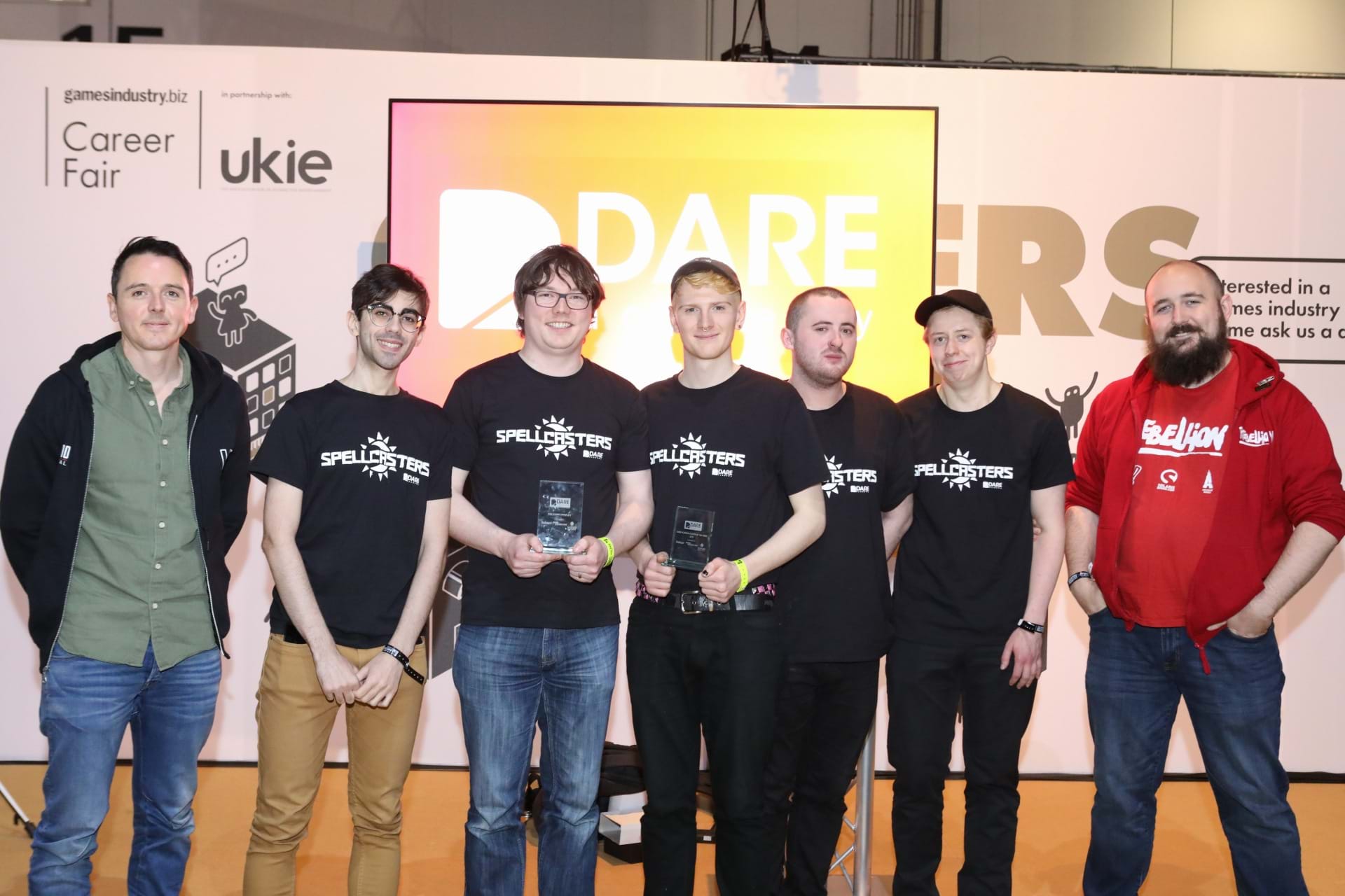 Inner Circle Games holding the Dare prize