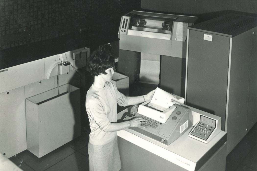 The first computer purchased by Abertay, the Elliot 4100