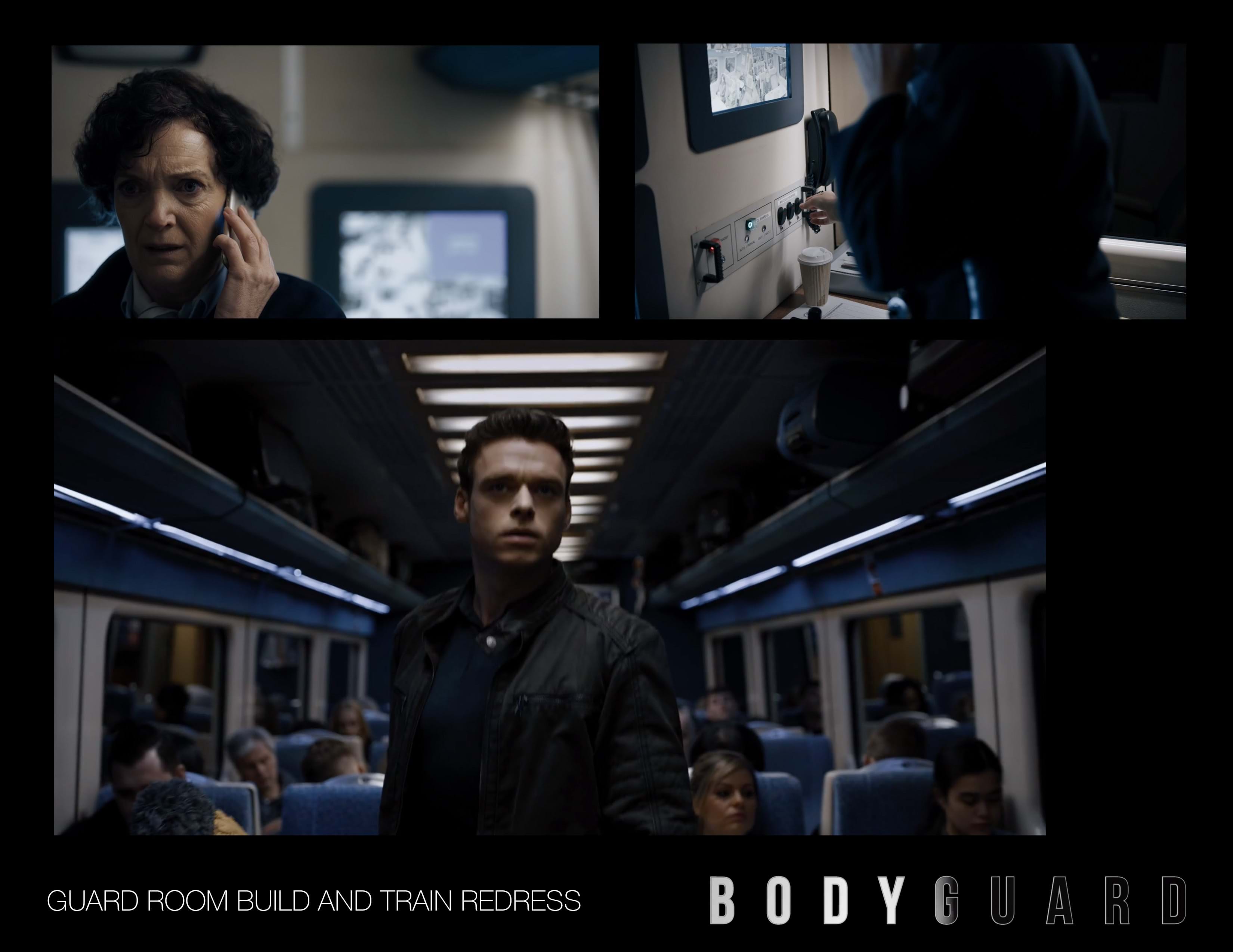 A collection of photos from the TV show Bodyguard