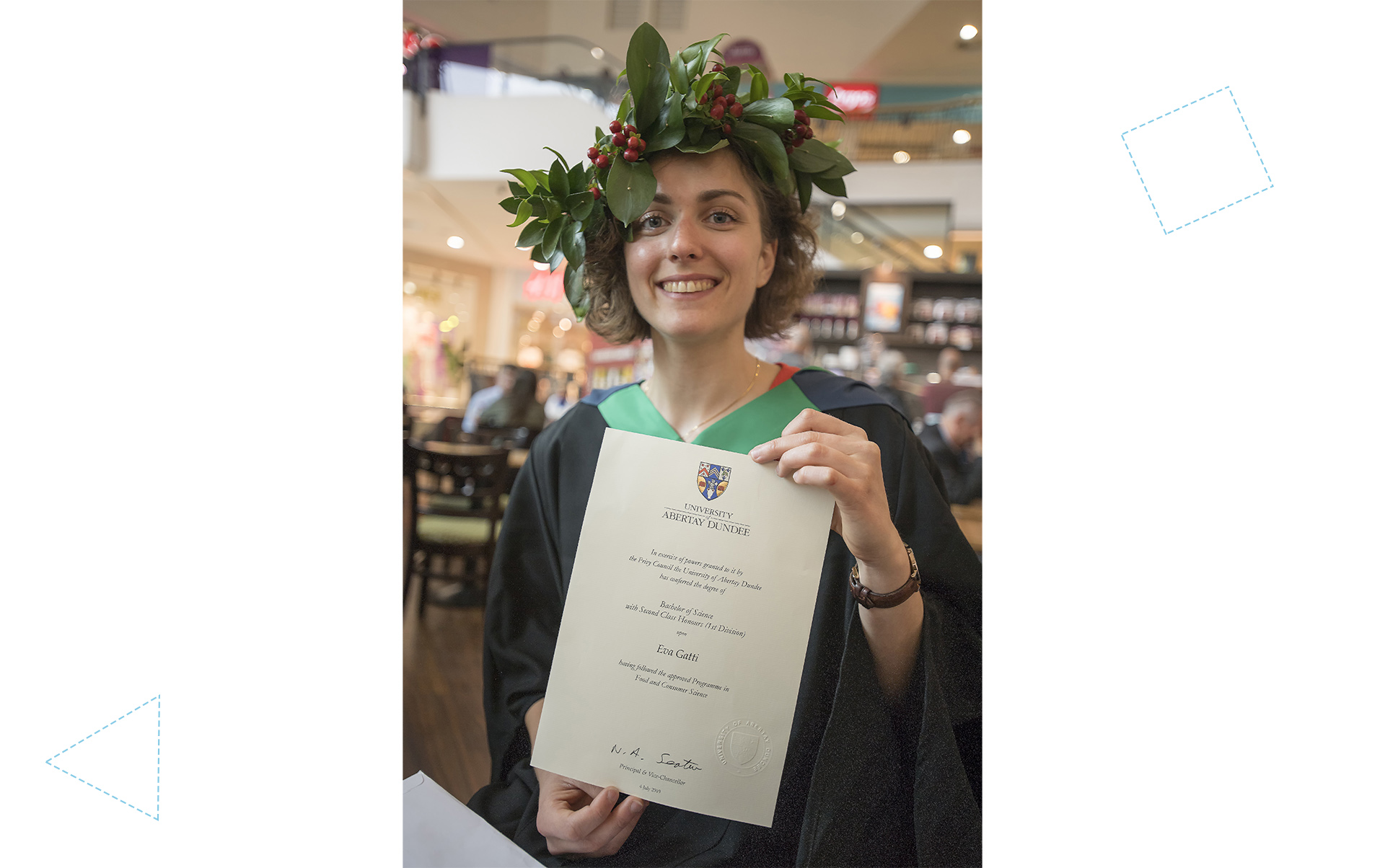 Eva Gatti an Abertay University Graduate in Food and Consumer Science