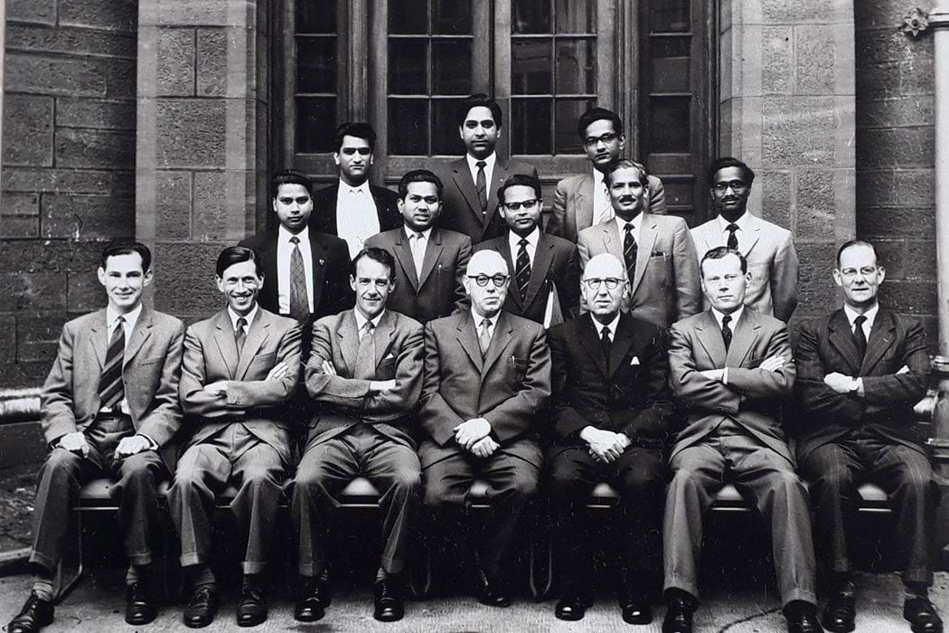 textile department staff and final year students 1960-61