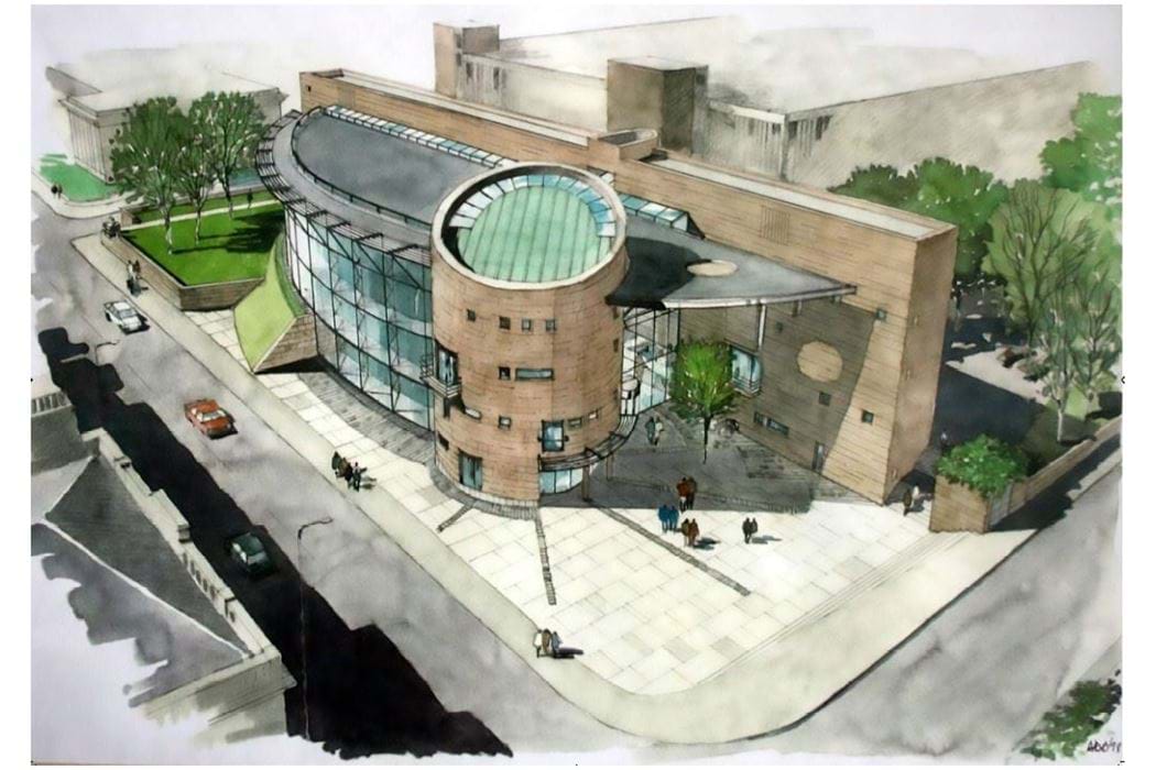 Abertay University Library Architects Drawing
