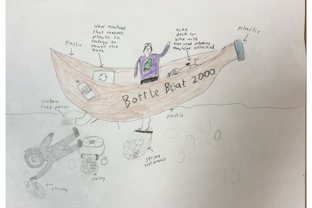 Unicorn - Bottle Boat - Morgan Academy.