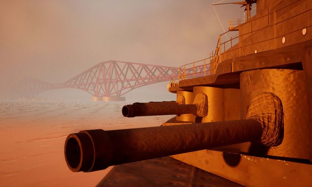 'Resurrecting the Super Dreadnought: HMS Warspite' is a 2023 Digital Graduate Show project by Alex McKay, a Games Design and Production student at Abertay University.