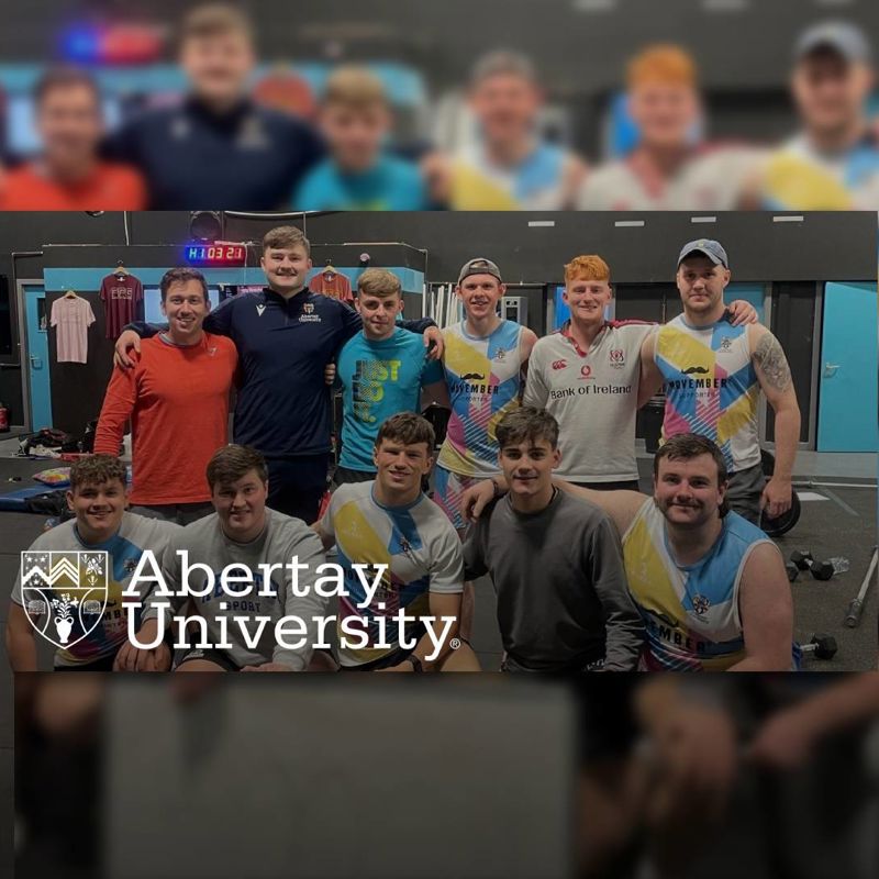 Abertay University Rugby Team raises more than £6,300 for Movember campaign
