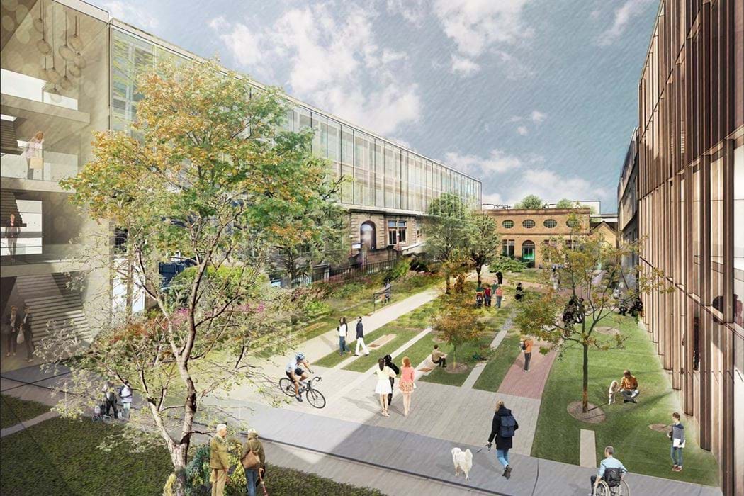 A possible ‘Green Courtyard’ in the Old College car park 