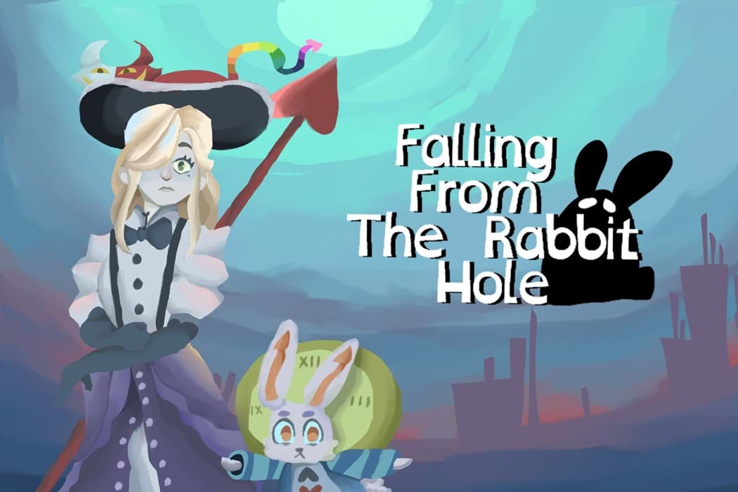 "Falling from the Rabbit Hole: An Exploration into Adaptations and Alternate Rewrites." is a 2022 Digital Graduate Show project by Martin Ng, a Games Design and Production student at Abertay University. 
